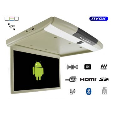   17-palčni LED spuščeni stropni monitor Android USB FM BT WiFi 12v/24v