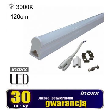   T5 LED linearna fluorescenčna cev 120 cm 18 W topla 3000K integrirana s svetilko za površinsko montažo