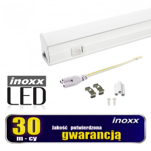 LED linearna fluorescenčna cev T5 60cm 8w vklop/izklop hladno 6000k integrirana z nadgradno svetilko