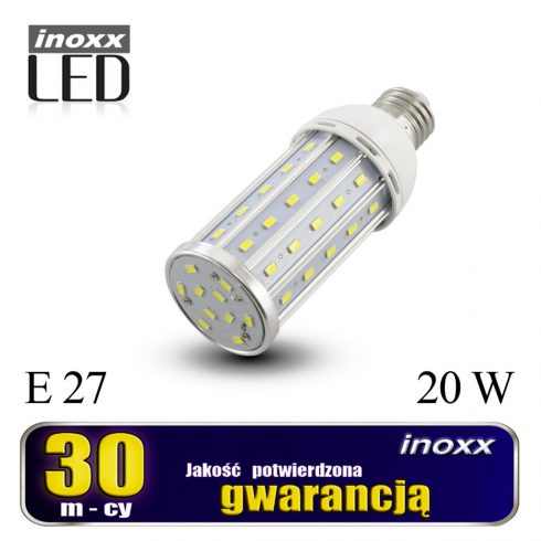 E27 LED koruzna žarnica 20w kovinska 4000k nevtralna