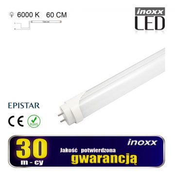   LED fluorescentna cev 60cm 9w T8 6000K G13 enostranska hladna