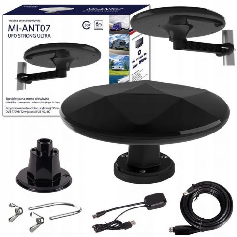 Antena Mistral Mi-ant07 UFO Strong Ultra, črna