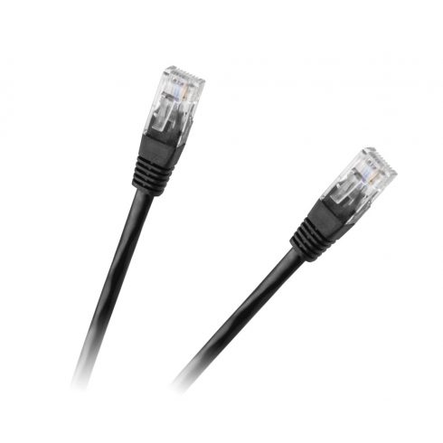 Patchcord kabel UTP 8c plug-plug 0,5 m CCA črn