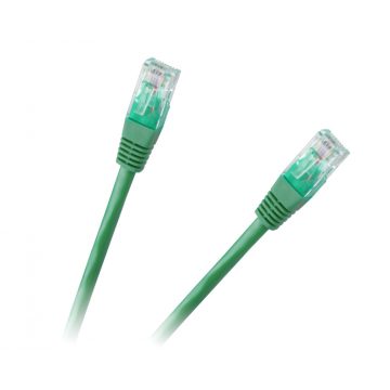 Patchcord kabel UTP 8c vtič-vtikač 0,5 m CCA zelena kat.6e