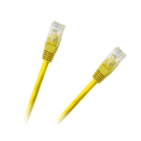 Patchcord kabel UTP 8c vtič-vtič 1,0 m CCA rumen kat.6e