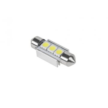   LED avtomobilska žarnica (Canbus) SV8.5 11x36mm 3x5050 SMD, bela