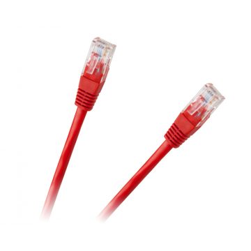 Patchcord kabel UTP 8c vtič-vtikač 1,5 m CCA rdeč kat.6e