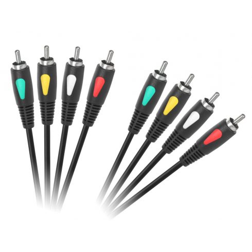 4RCA-4RCA 1,0 m kabel Cabletech Eco-Line