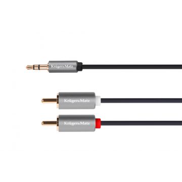 Jack kabel 3,5 stereo vtič - 2RCA 1,8 m Kruger&Matz Basic