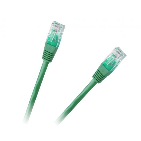 Patchcord kabel UTP 8c vtič-vtič 3,0 m CCA zelena kat.6e