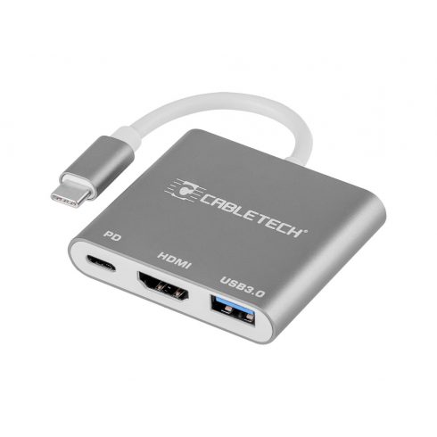 Adapterski konektor Cabletech vtič tipa C - USB 3.0 HDMI 2.0 tip C vtičnica