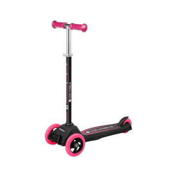 Skuter tricikel REBEL KIDS WHEELS PINK