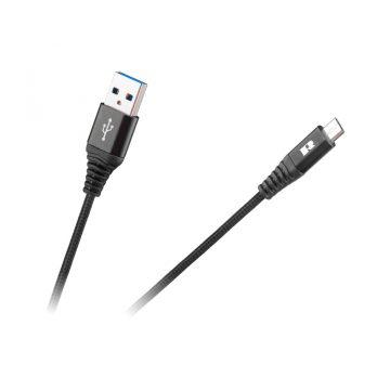 USB - USB kabel micro REBEL 50 cm črn