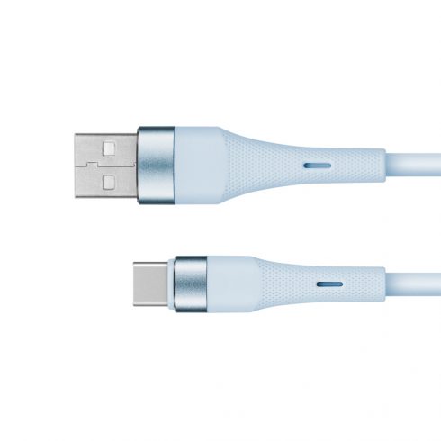 USB - USB Type C kabel 1 m silikonski moder Kruger & Matz Basic