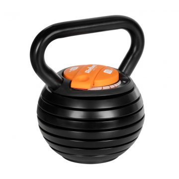   Samodejno nastavljiv litoželezni kettlebell 18 kg REBEL ACTIVE