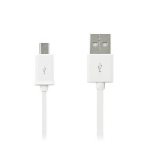 Priključek za kabel USB - priključek microUSB, bel