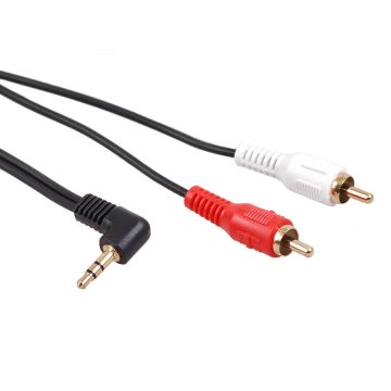   Maclean 3,5 mm kotni mini jack kabel, 2RCA, 3 m, črn, MCTV-825