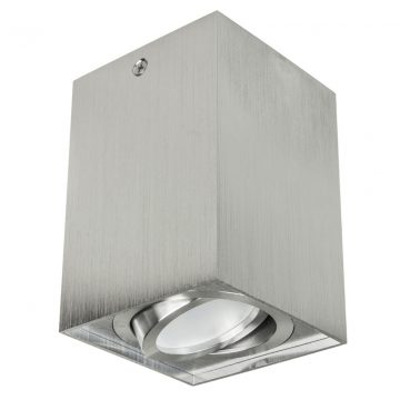   Maclean nadgradna cev/svetilka, spot, halogen, kvadratna, aluminij, GU10, 80x80x115 mm, mat krom, MCE426 C/M,