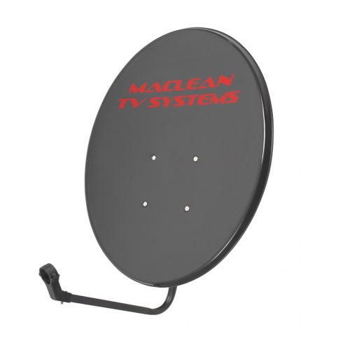 Maclean TV System parabolična antena, fosfatno jeklo, grafit, 65 cm, MCTV-926