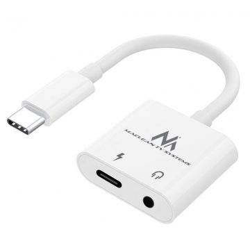   USB tip C adapter - s 3,5 mm mini jack Power Delivery (PD) 30 W Maclean, MCTV-848