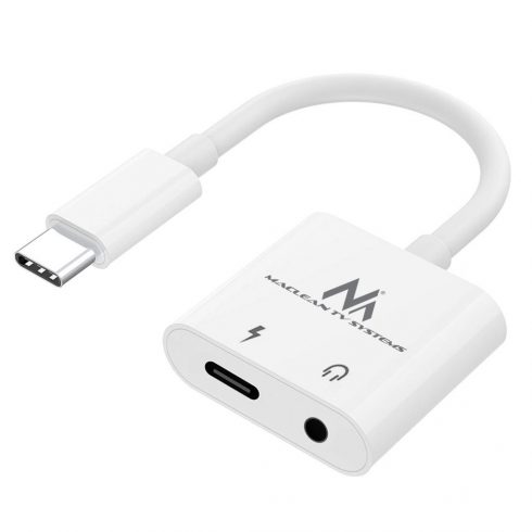 USB tip C adapter - s 3,5 mm mini jack Power Delivery (PD) 30 W Maclean, MCTV-848