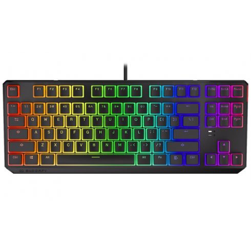 Endorfy igralna tipkovnica Thock TKL Pudd.Kailh BL RGB /USB/ modra sw. / žično / mehansko / ameriška postavitev / črna RGB