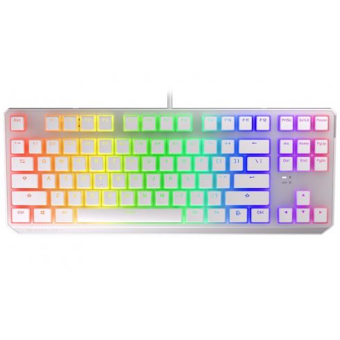 Endorfy gaming tipkovnica Thock TKL OWH Pudd.Kailh BL RGB /USB/ blue sw. / žično / mehansko / ameriška postavitev / bel RGB