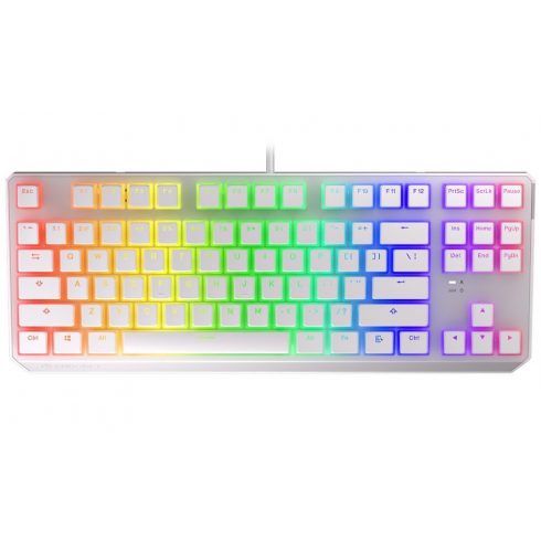 Endorfy igralna tipkovnica Thock TKL OWH Pudd.Kailh RD RGB /USB/ red sw. / žično / mehansko / ameriška postavitev / bel RGB