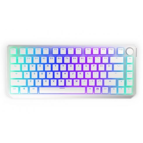 Endorfy gaming tipkovnica Thock 75% Wireless Red Onyx White Pudding / RGB / red sw. / brezžično / meh. /ZDA/ skrajšano /bela