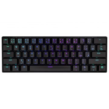   Endorfy gaming tipkovnica Thock Compact RD RGB /USB/ red sw. / brezžična / mehanska / postavitev CZ/SK / mini / črna RGB