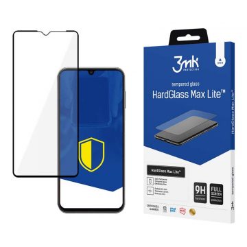   3mk HardGlass Max Lite - kaljeno steklo za Samsung Galaxy A14 (črna)