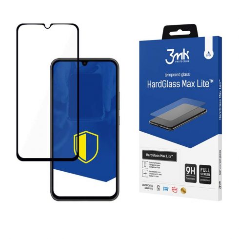 3mk HardGlass Max Lite - kaljeno steklo za Samsung Galaxy A34 5G (črna)