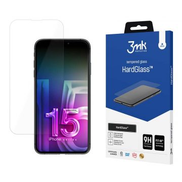 3mk HardGlass - Kaljeno steklo za iPhone 15 Plus