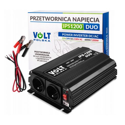 Pretvornik napetosti volt ips 1200 duo 12/24/230v (600/1200w) + usb