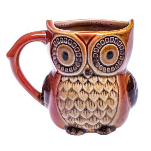 Skodelica Owl - RJAVA