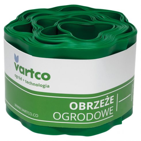 Valovita vrtna obroba 10cm x9m Vartco zelena