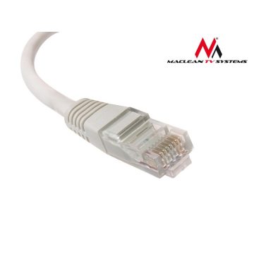    MCTV-656 Kabel, patch kabel UTP cat6 plug-plug 15 m siv Maclean