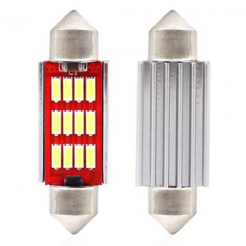   LED žarnice canbus 4014 12smd festoon c5w c10w c3w 36mm bela 12v 24v amio-01289