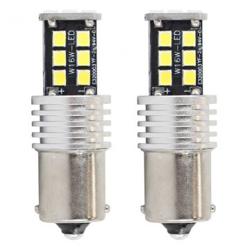   LED žarnice canbus 2835 15smd 1156 ba15s p21w r10w r5w bele 12v 24v amio-01293