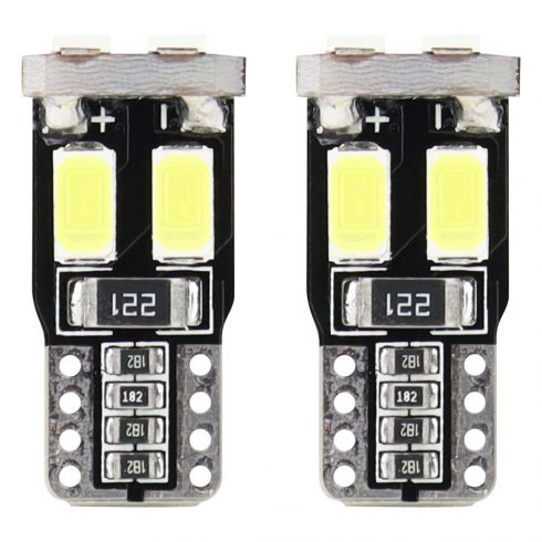 Canbus LED žarnice 6smd 5730 t10 w5w bele amio-01622