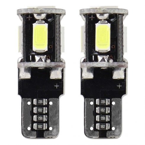 Canbus LED žarnice 5smd 5730 t10 w5w bele amio-01628