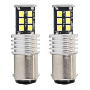   LED žarnice canbus 2835 15smd 1157 bay15d p21/5w bela 12v 24v amio-01641