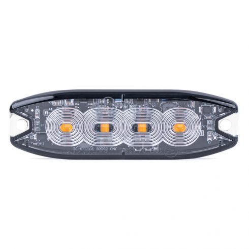 Ploska opozorilna luč 4 LED R65 R10 12-24V amio-02298