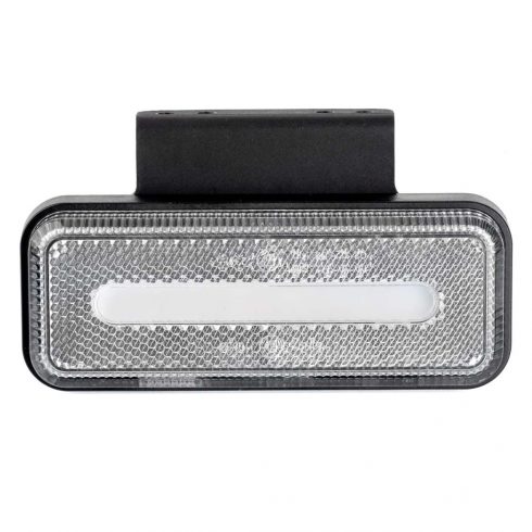 LED signalna lučka OM-02-W pravokotna bela amio-02377