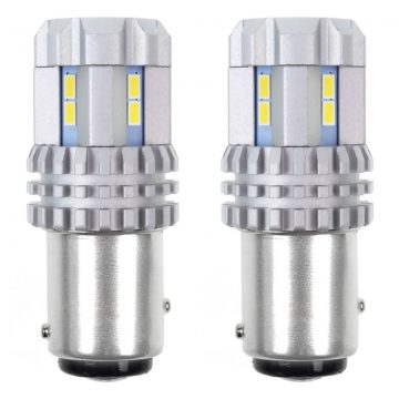   LED žarnice canbus 3020 22smd ultrabright 1157 bay15d p21/5w bela 12v 24v amio-02450