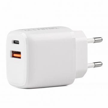   Omrežni polnilec pro-09 usb + usb-c 20w hitri polnilec 230v amio-02935