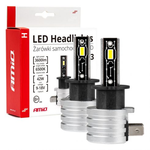 LED avto žarnice serije H-mini h3 6500k canbus amio-03330