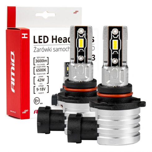 LED avto žarnice serije H-mini hb3 9005/hir1 9011/h10 6500k canbus amio-03334