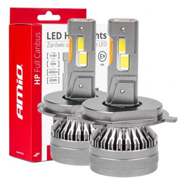   LED avto žarnice serije HP full canbus h4/h19 12v 24v 6500k amio-03673