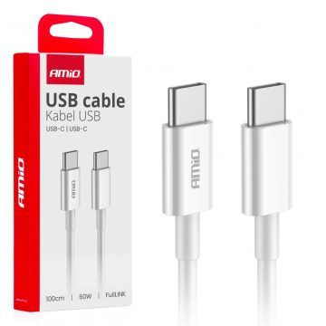 USB-C - USB-C polnilni kabel 60w 100cm fulllink amio-03896